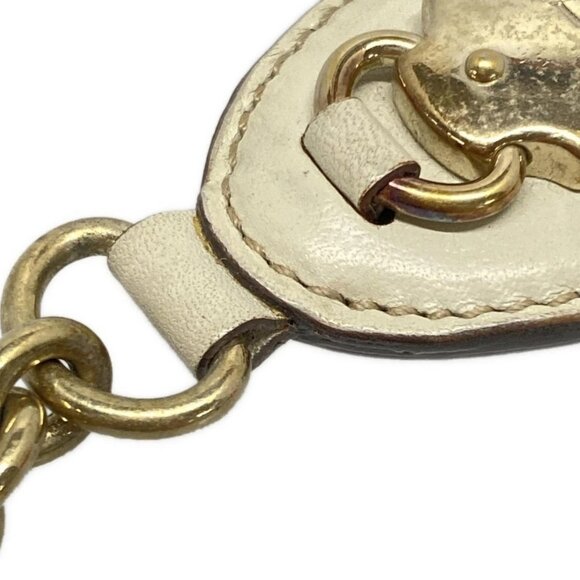 Auth GUCCI Guccissima - Gray-Beige Leather Bag Charm - Picture 2 of 5